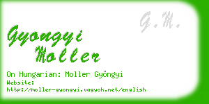 gyongyi moller business card